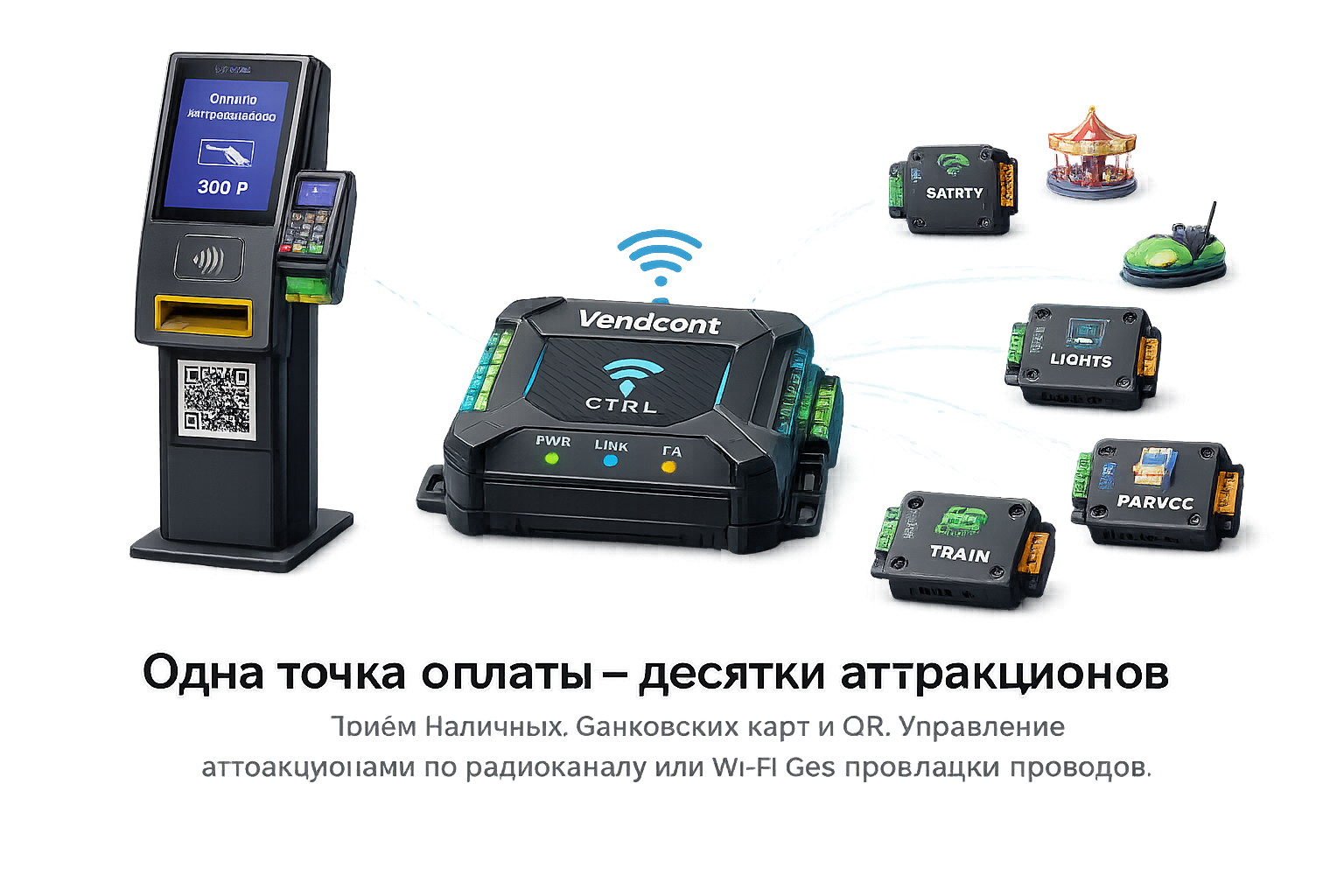 VendCont — автоматизация аттракционов